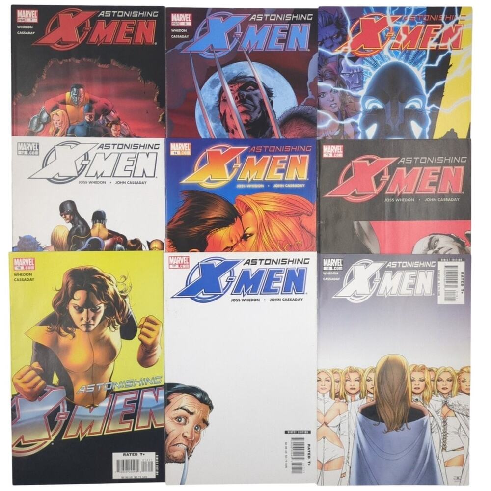 Astonishing X-Men Lot 9 Issues Marvel Comics Modern Age 7 8 11 12 14 15 16 17 18